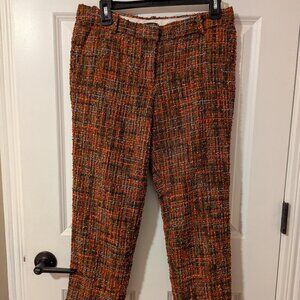 J. Crew Cafe Capri Harvest Tweed Pants, Size 4